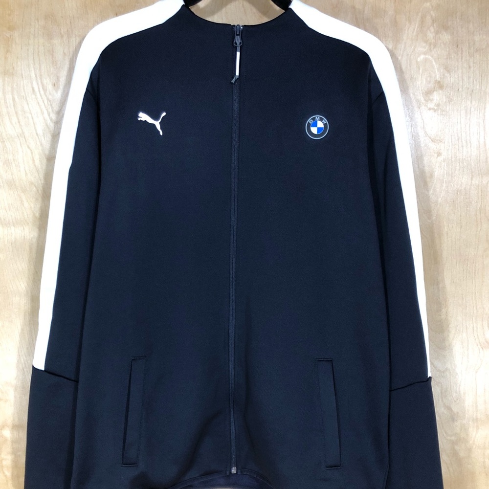 Puma Men’s BMW Motorsport Navy/White Track Jacket - Picture 2 of 8